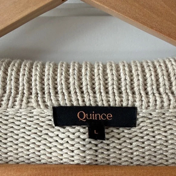 Quince collared cropped organic cotton sweater - Picture 4 of 6